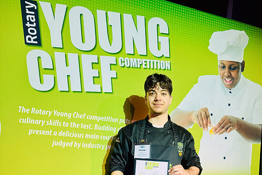 Casian Burdusel second place at the Rotary Young Chef of the Year competition Ao C website
