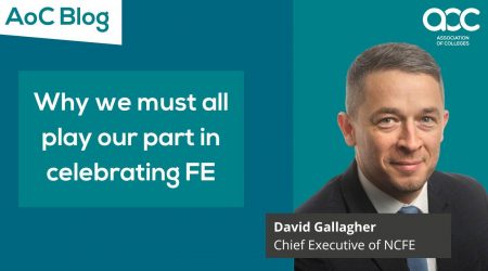 Why we must all play our part in celebrating FE