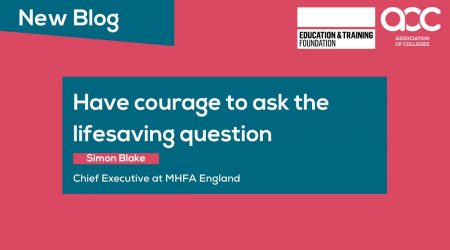 Have courage to ask the lifesaving question Nov 23
