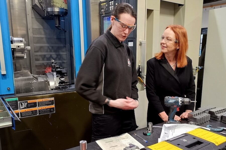 2 Judith Cummins MP Apprenticeship Visit AESSEAL copy