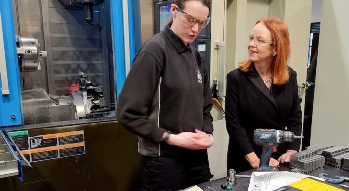 2 Judith Cummins MP Apprenticeship Visit AESSEAL copy