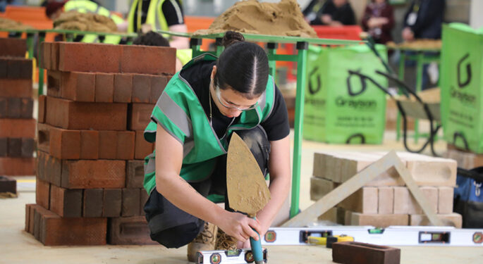 Ao C NCC hosts Brickwork challenge as part of Greater London Skills Competition