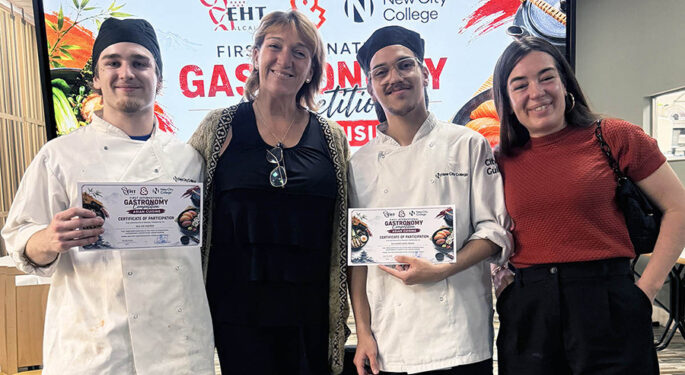 Catering students cook up success in Madrid Ao C