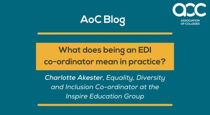 What does being an EDI co ordinator mean in practice Charlotte Akester 1